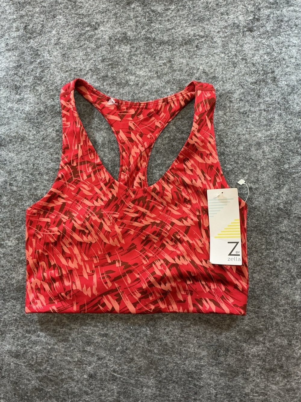 Z by Zella Red and Pink NWT Sports Bra VV